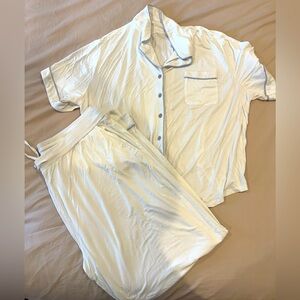 Cozy Earth Bamboo Stretch-Knit Short Sleeve & Pant Set